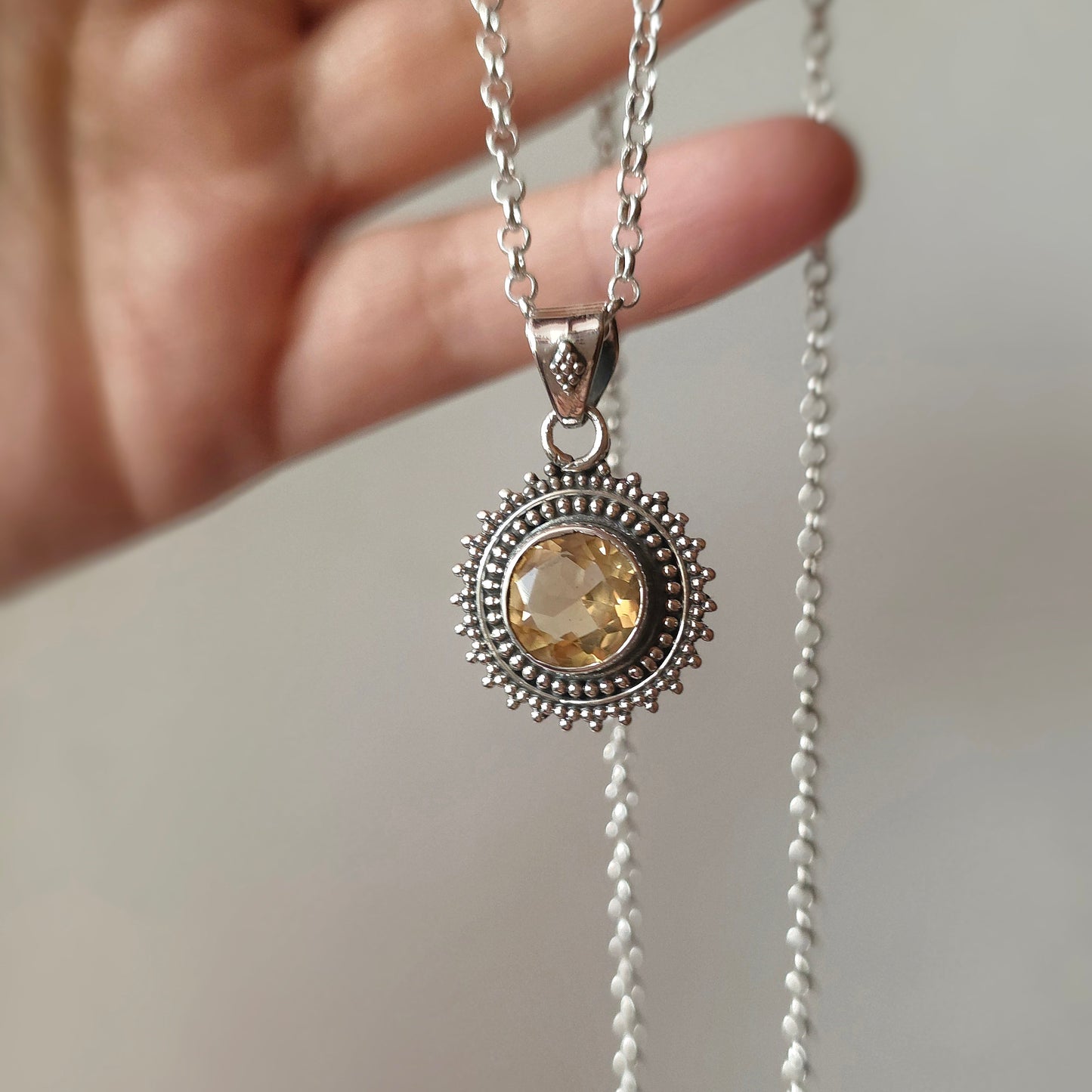 Colgante Sol CITRINO