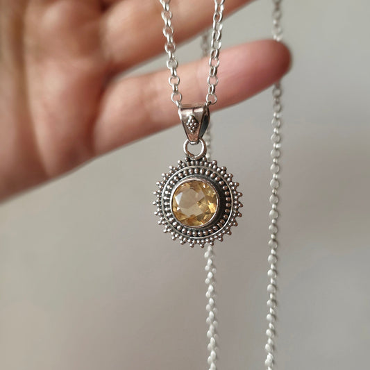 Colgante Sol CITRINO