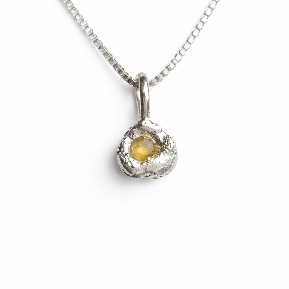 Colgante Zafiro Amarillo